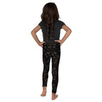 Golden Heart Print Kid's Leggings
