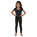 Golden Heart Print Kid's Leggings