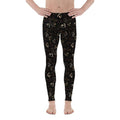 Golden Heart Print Men's Leggings