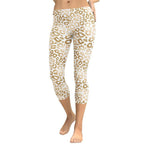 Golden Leopard Print Capris