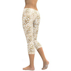Golden Leopard Print Capris