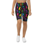 Golfer Pattern Biker Shorts