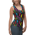Golfer Pattern Tank Top