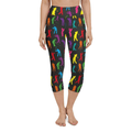 Golfer Pattern Yoga Capris