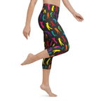 Golfer Pattern Yoga Capris