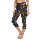 Golfer Pattern Yoga Capris