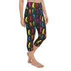 Golfer Pattern Yoga Capris