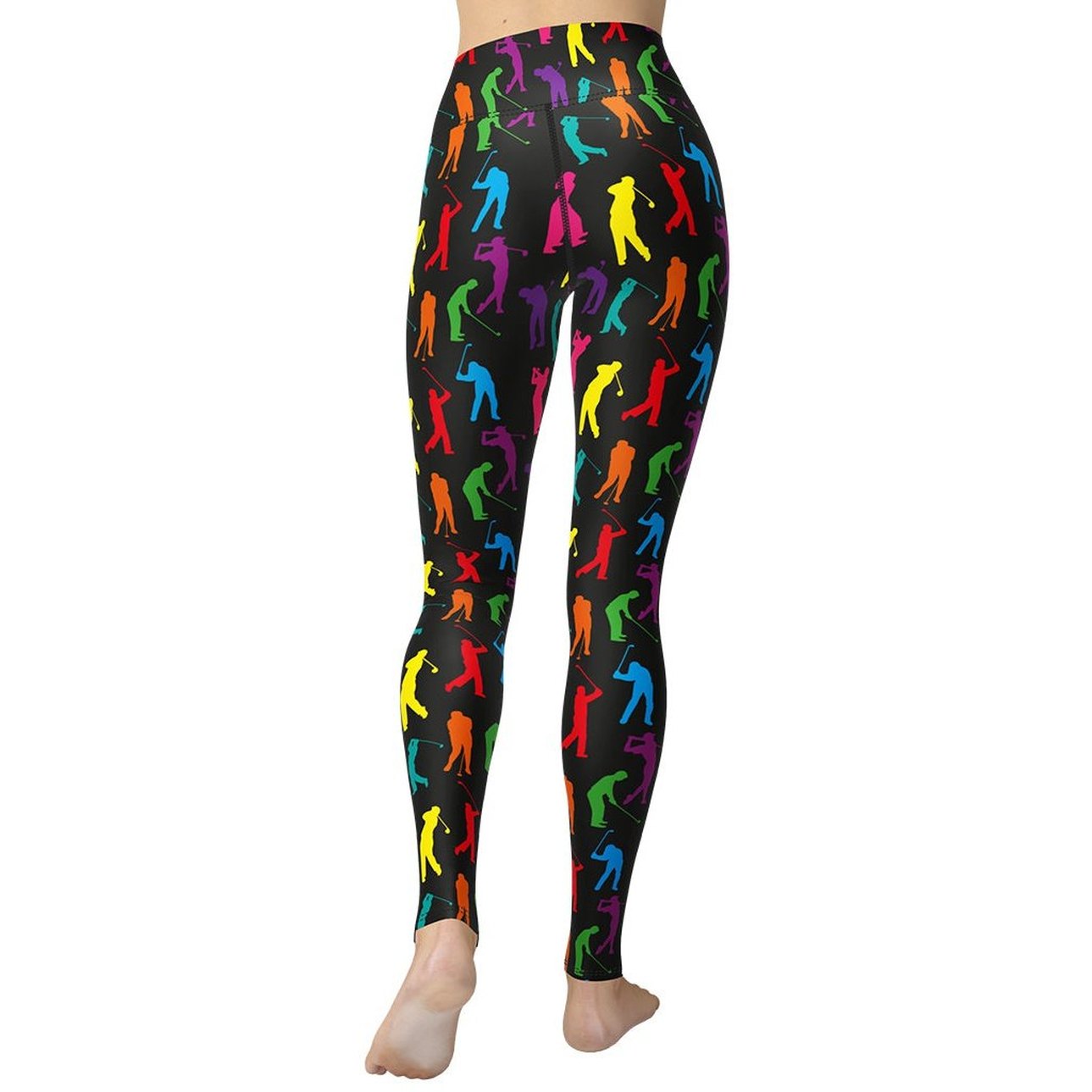 Golfer Pattern Yoga Leggings