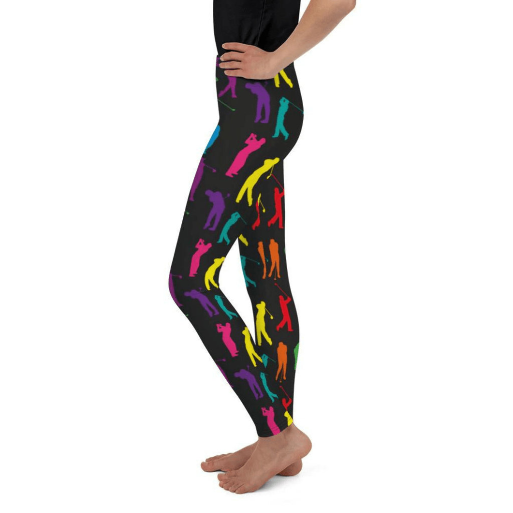 Golfer Pattern Youth Leggings