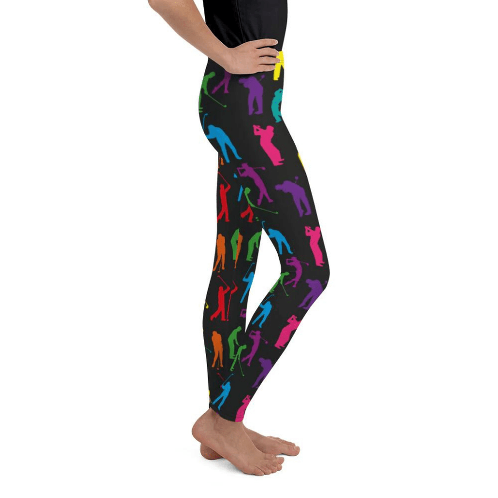 Golfer Pattern Youth Leggings