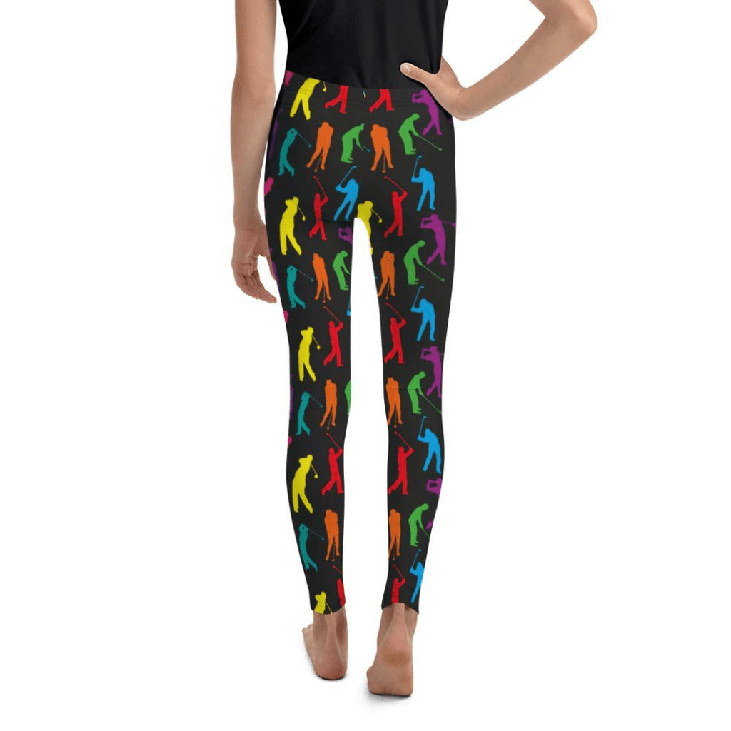 Golfer Pattern Youth Leggings