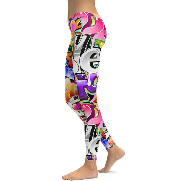 graffiti leggings fiercepulse