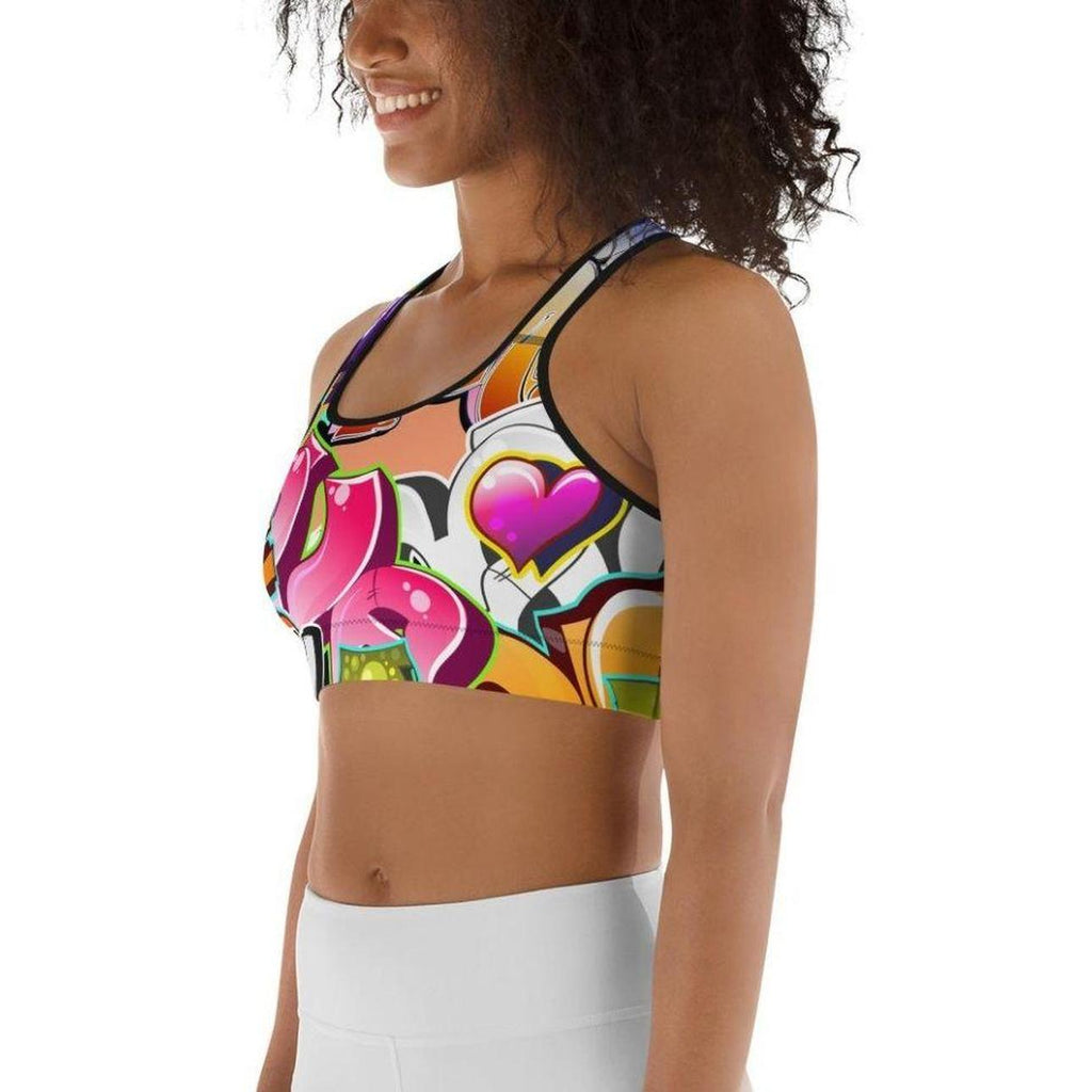 Graffiti Sports Bra