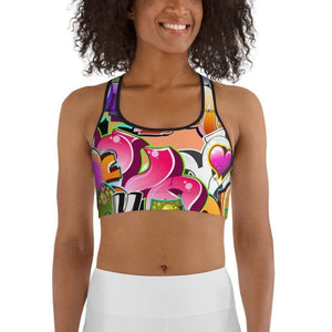 Graffiti Sports Bra