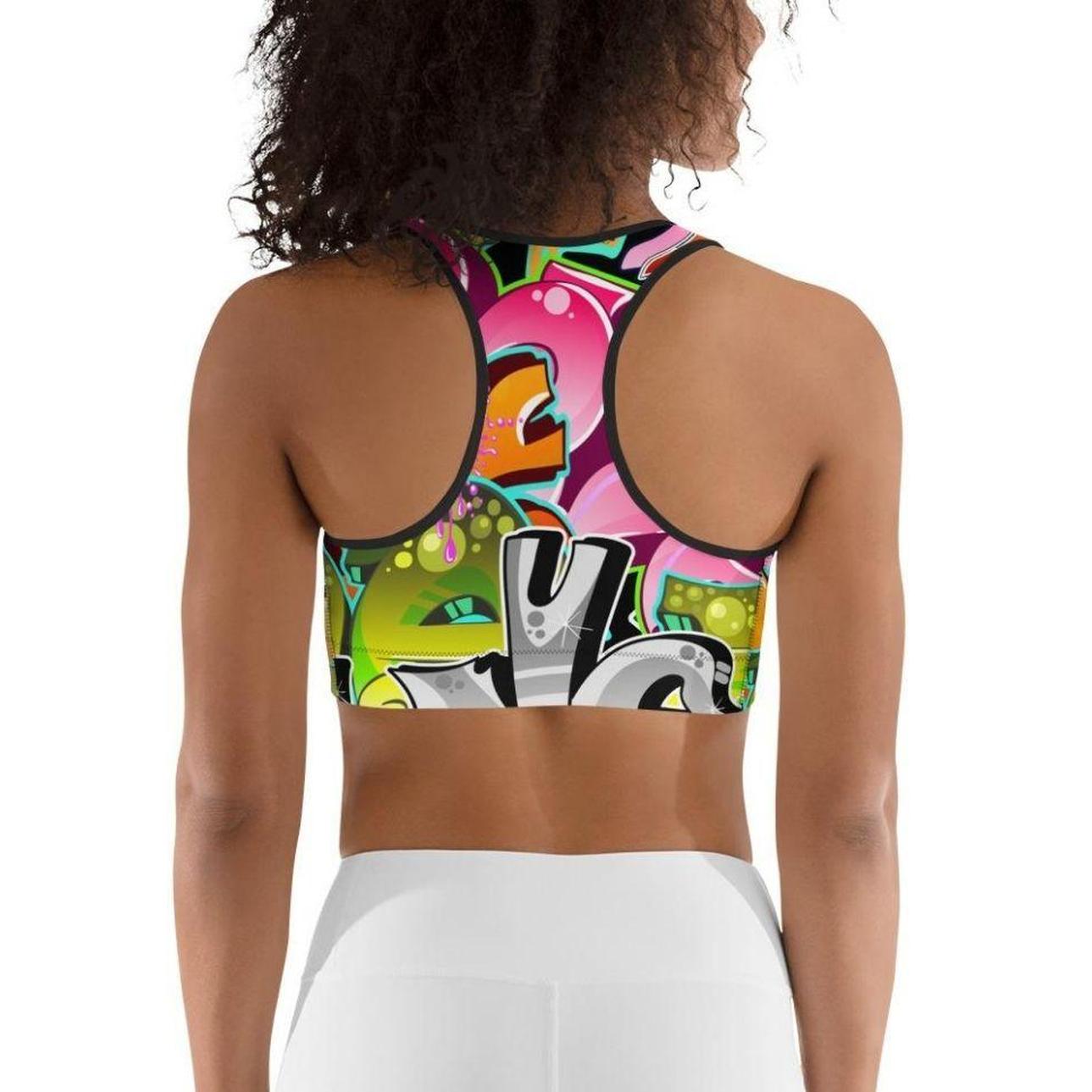 Graffiti Sports Bra