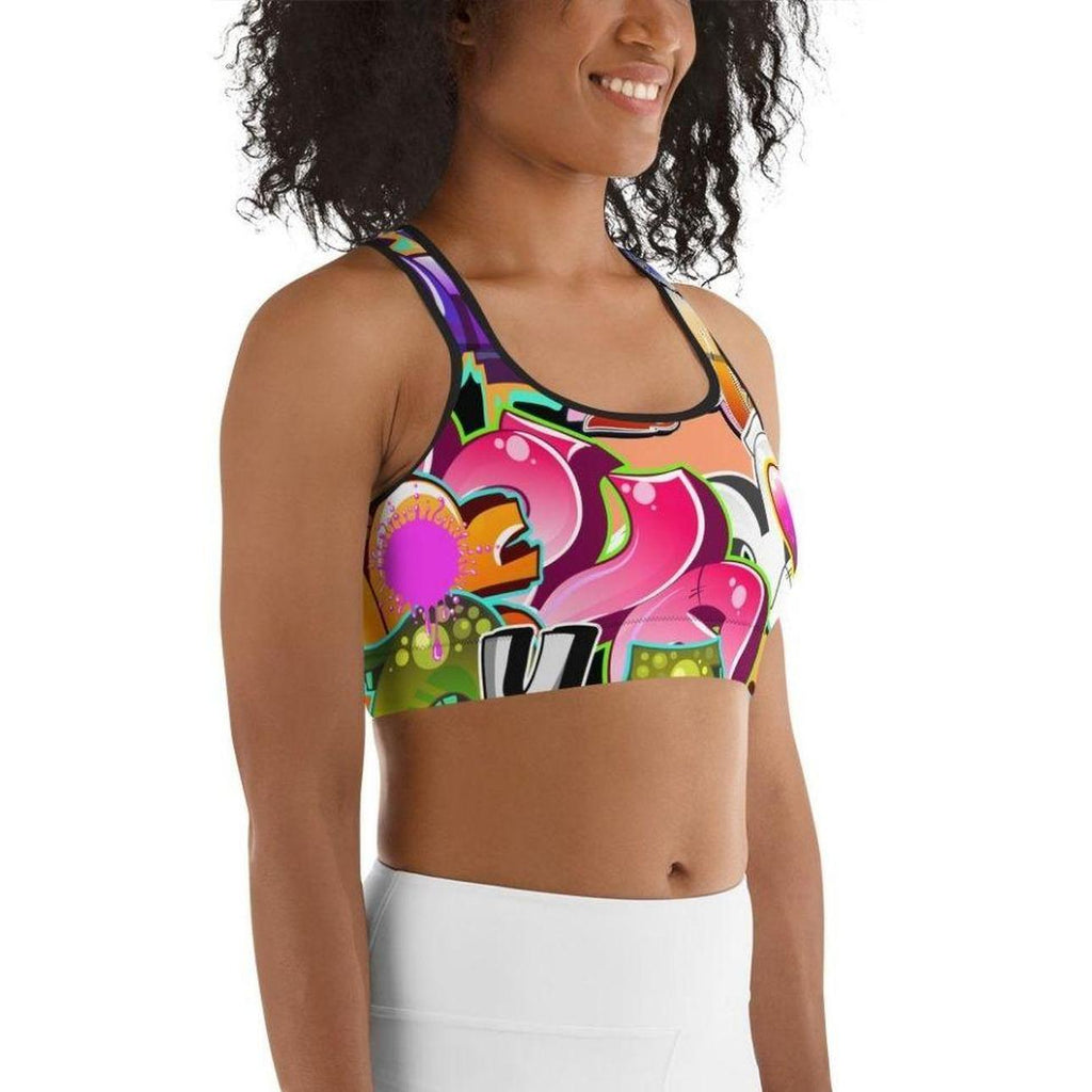 Graffiti Sports Bra