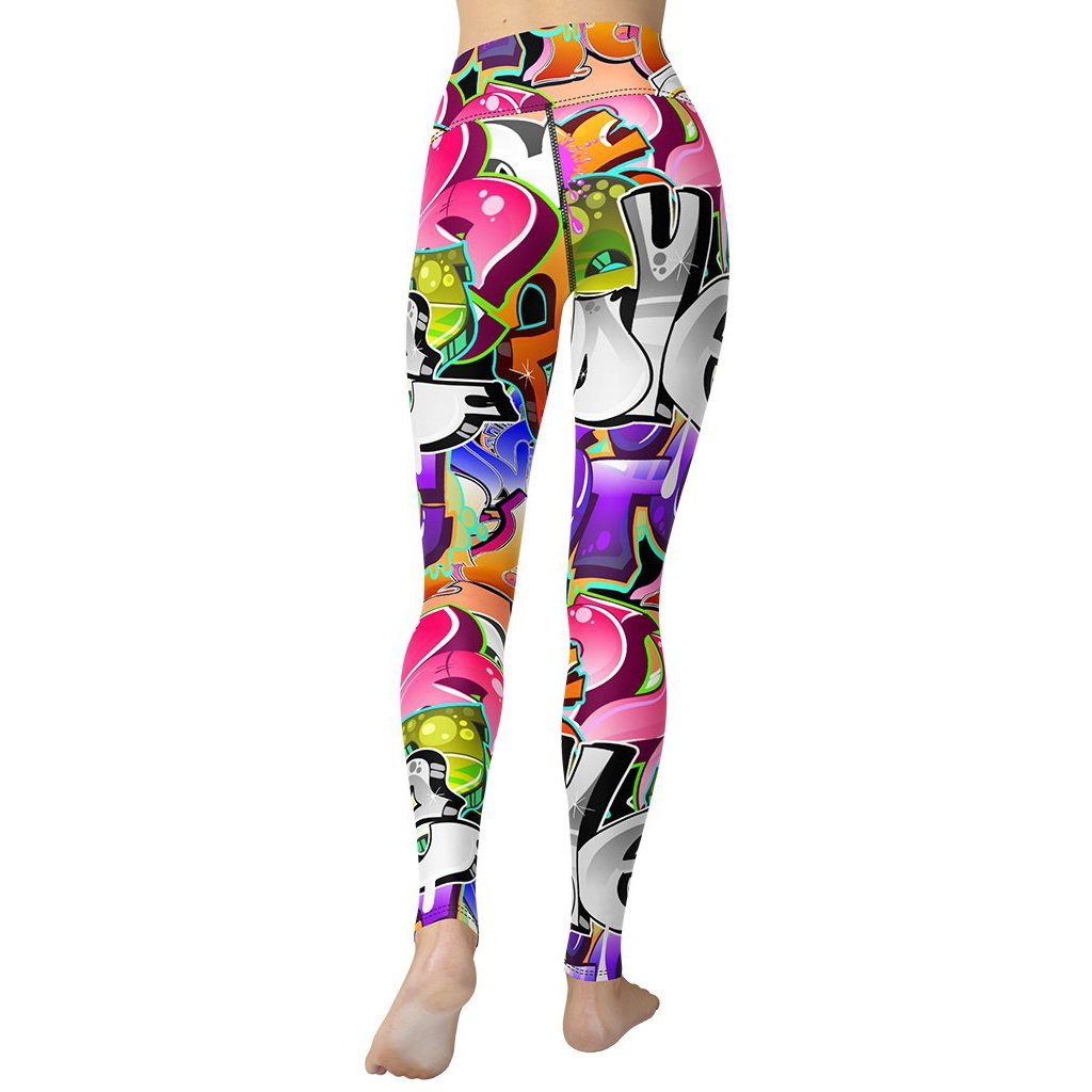 Graffiti Yoga Leggings