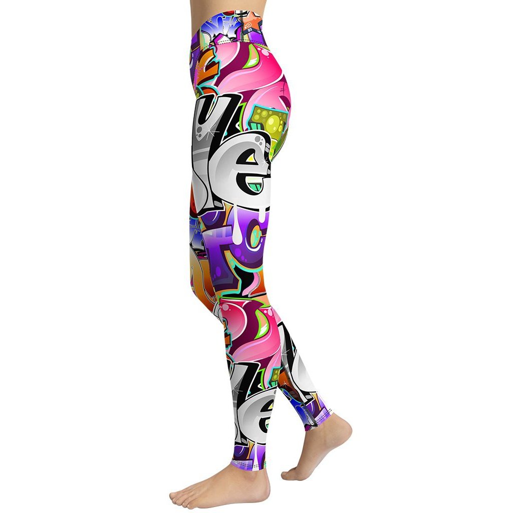 Graffiti Yoga Leggings