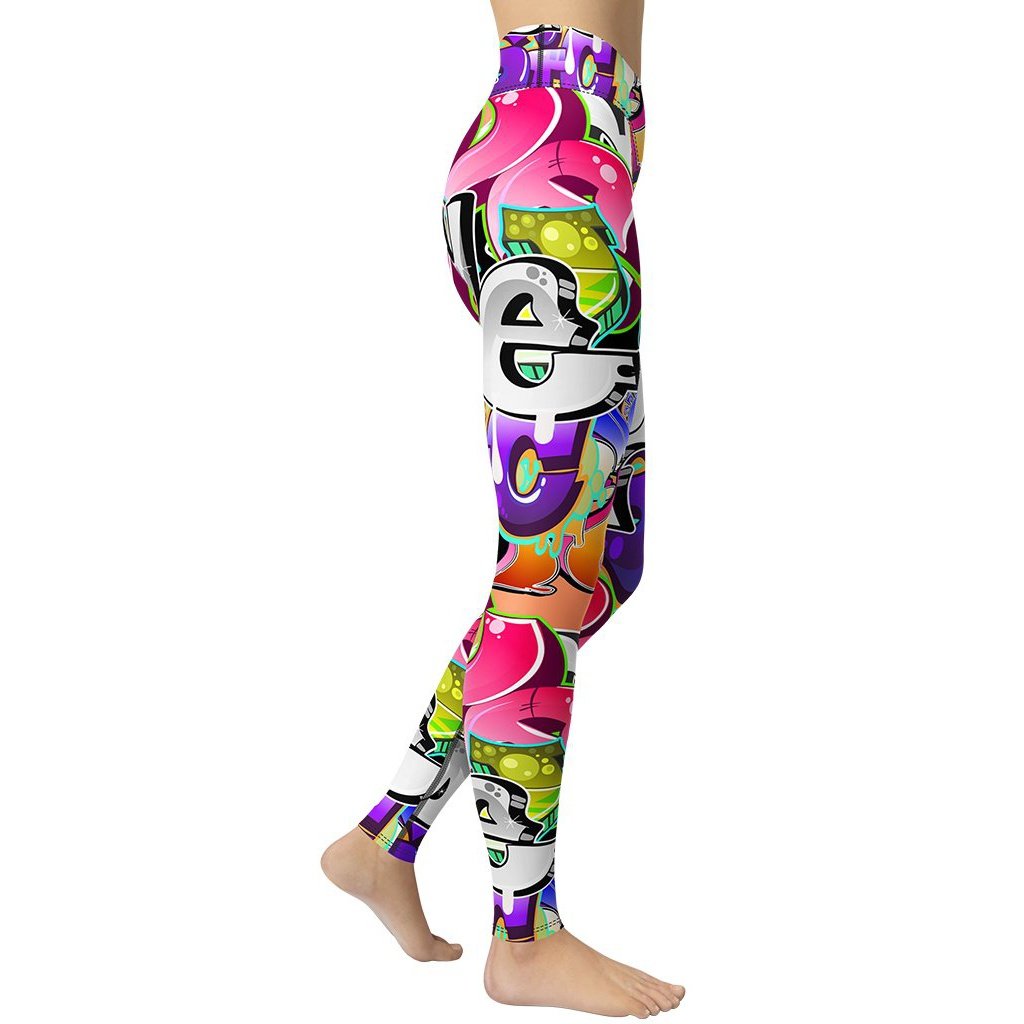 Graffiti Yoga Leggings