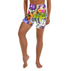 Graffiti Yoga Shorts