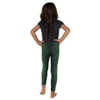 Green Crocodile Pattern Kid's Leggings