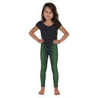Green Crocodile Pattern Kid's Leggings