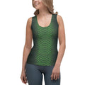 Green Crocodile Pattern Tank Top
