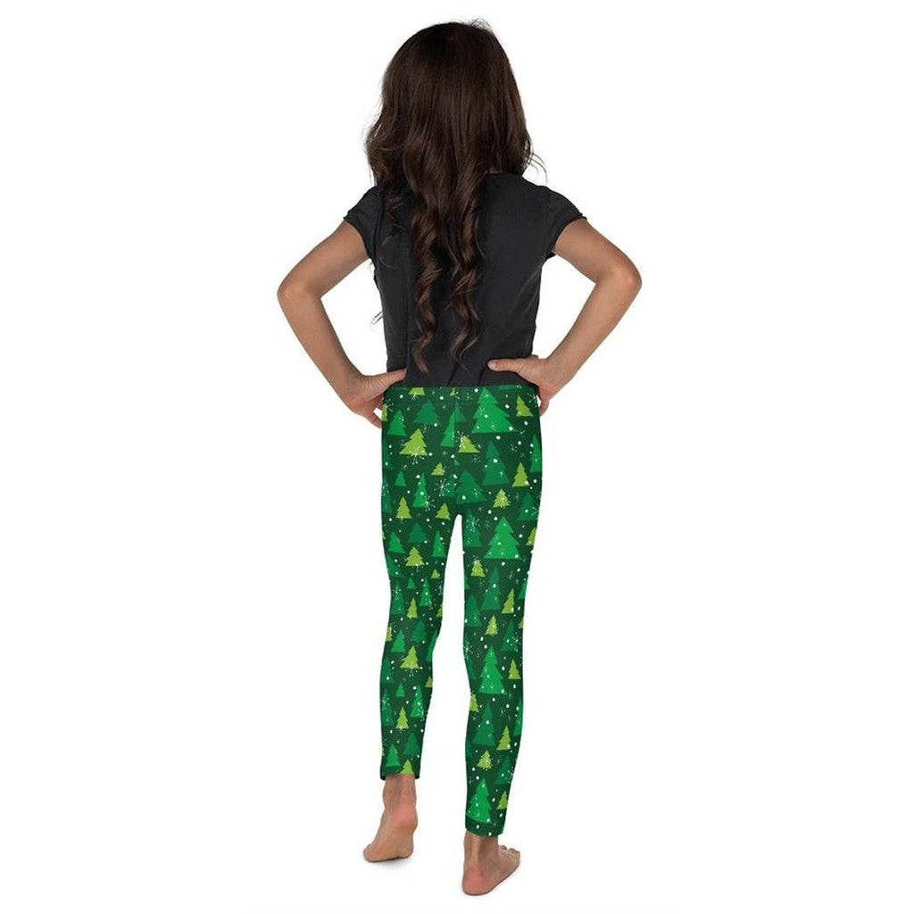 Green Forest Christmas Kid's Leggings