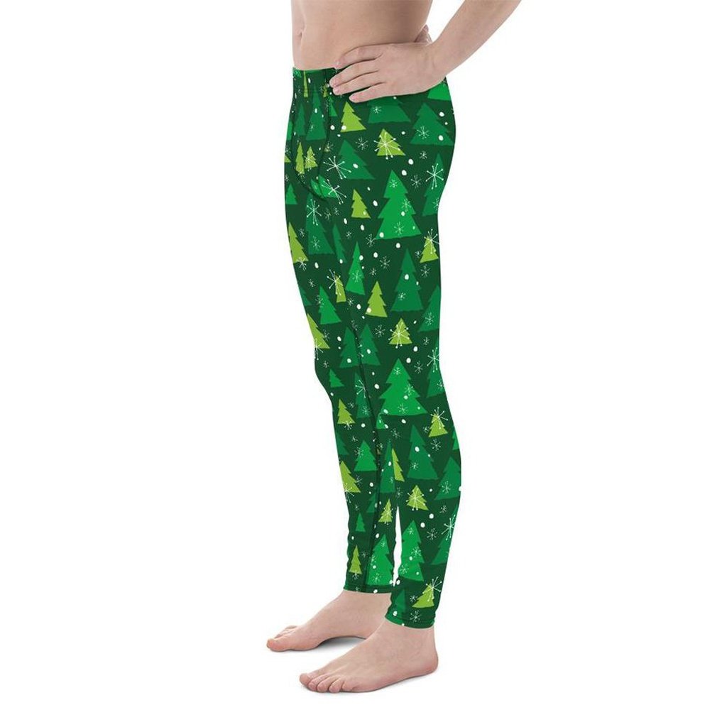 Green Forest Christmas Men's Leggings