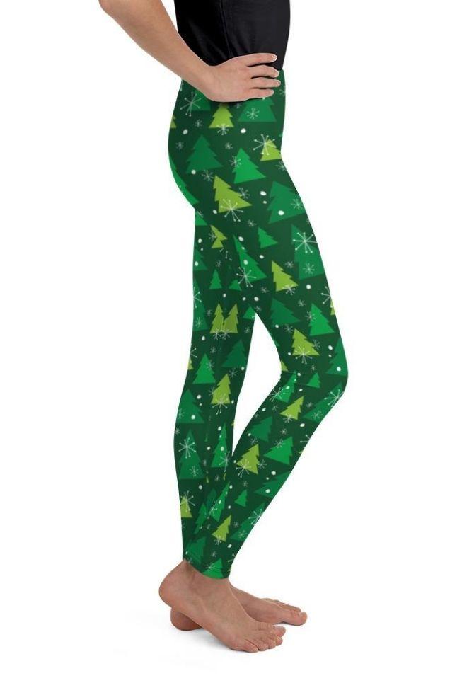 Green Forest Youth Leggings