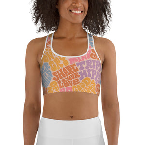 Groovy Hippie Sports Bra