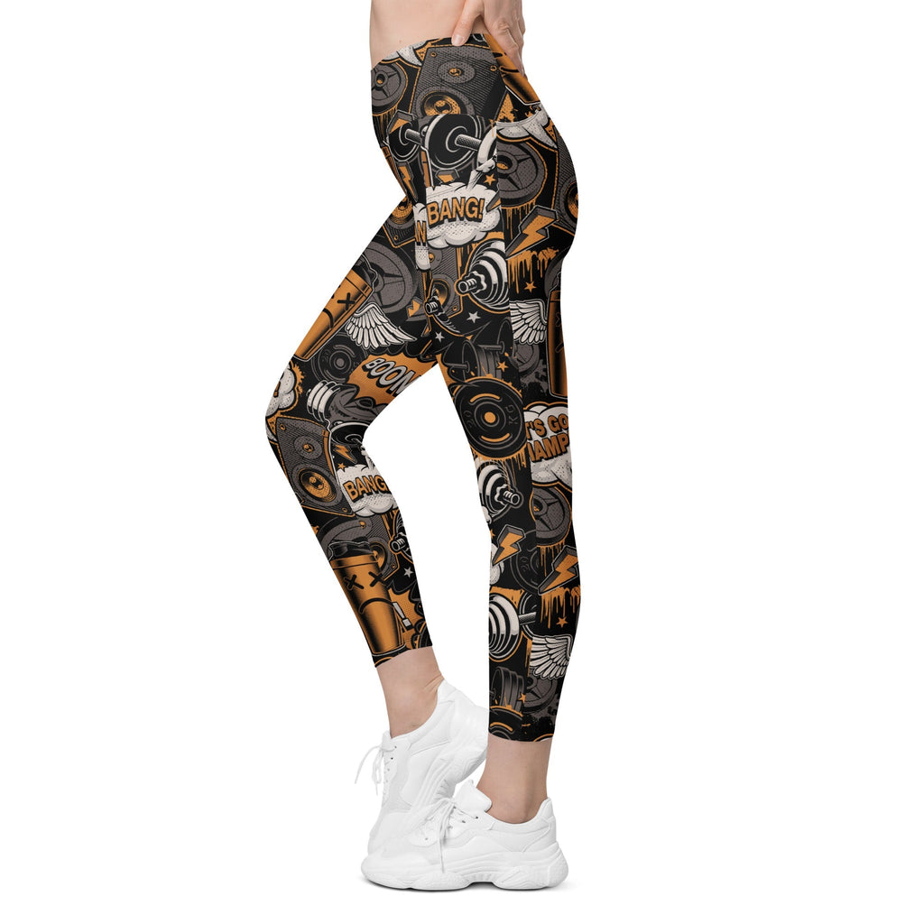 Gym Passion Crossover Leggings With Pockets