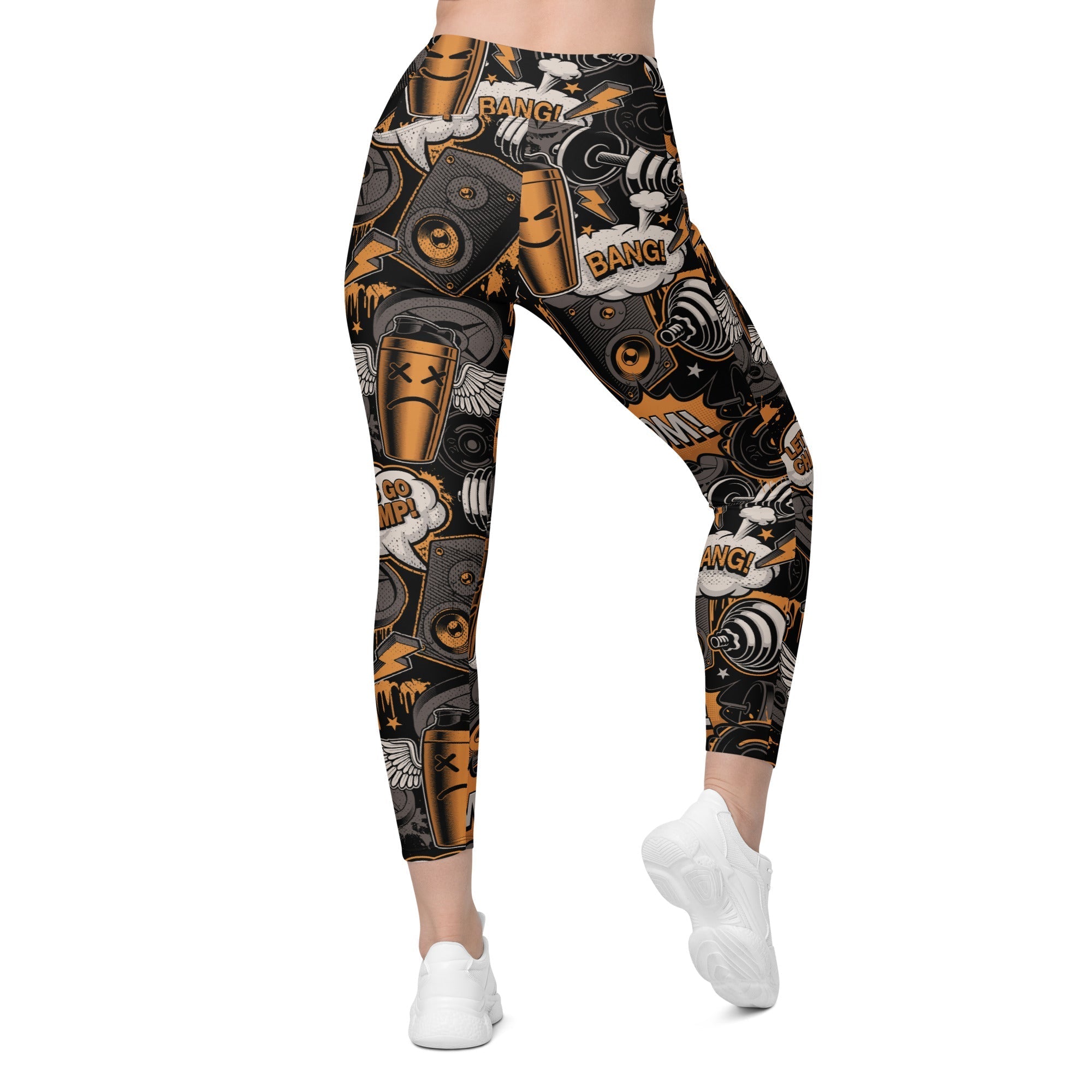 Gym Passion Crossover Leggings With Pockets