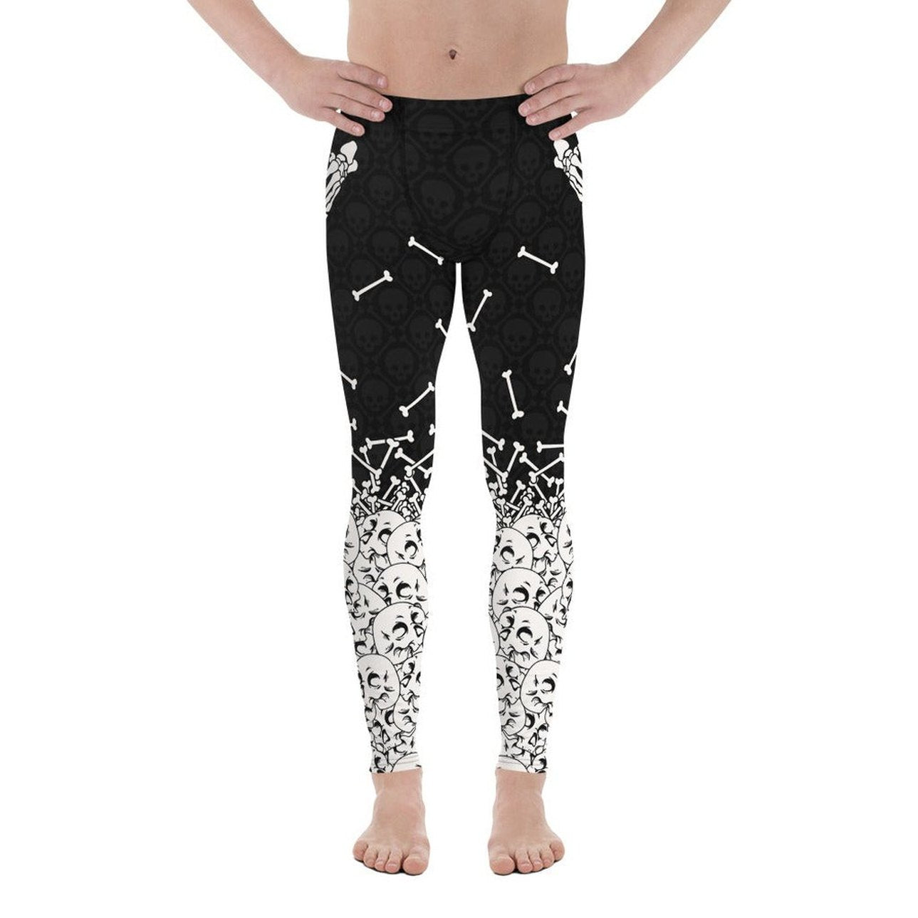 Halloween Hand Print Men's Leggings
