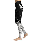 Halloween Hand Print Yoga Leggings