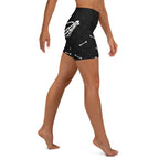 Halloween Hand Print Yoga Shorts