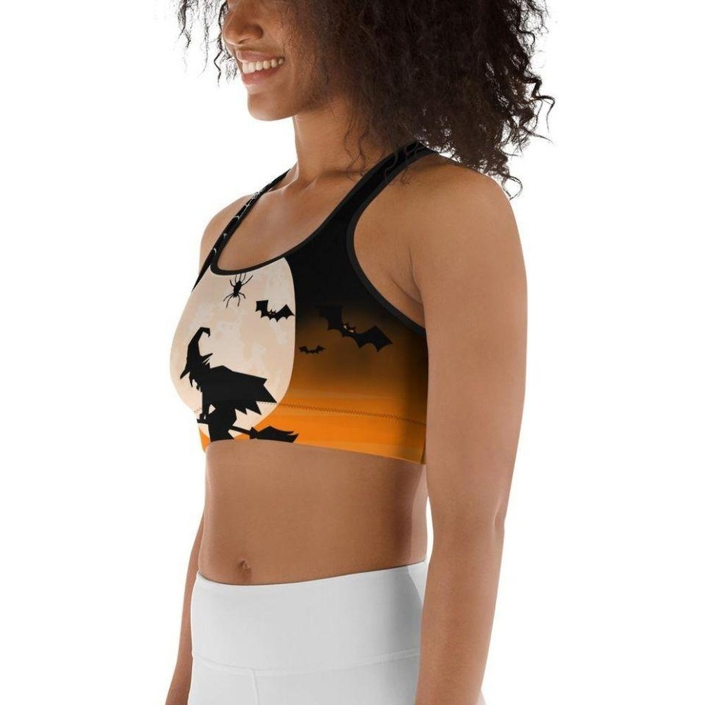 Halloween Night Sports Bra