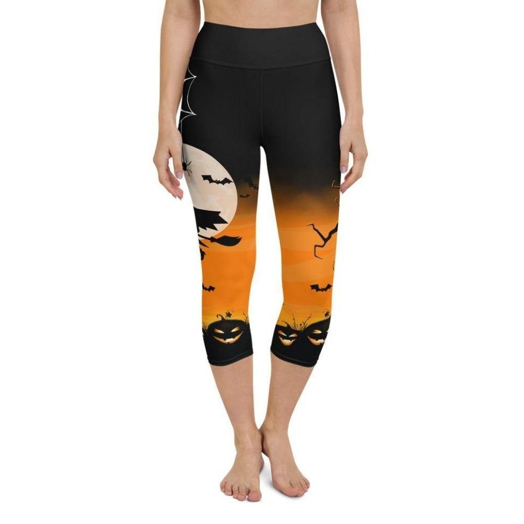 Halloween Night Yoga Capris