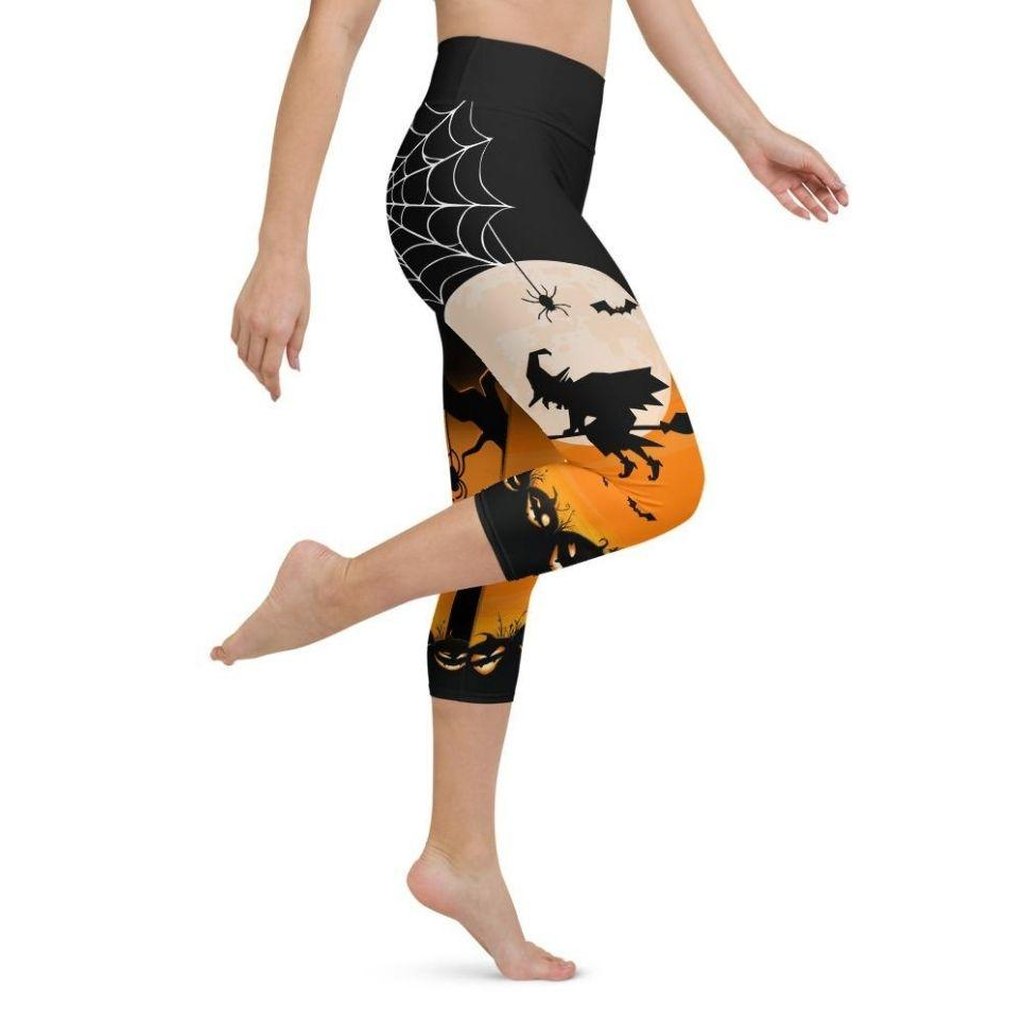 Halloween Night Yoga Capris