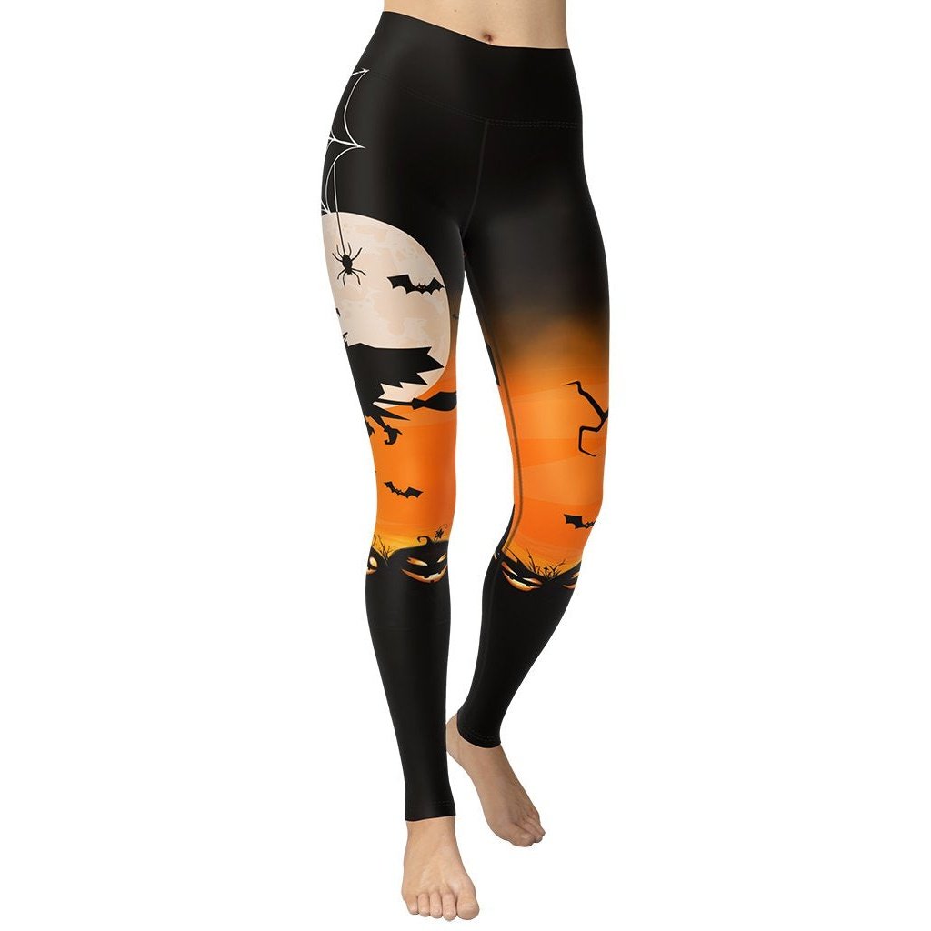 Halloween Night Yoga Leggings