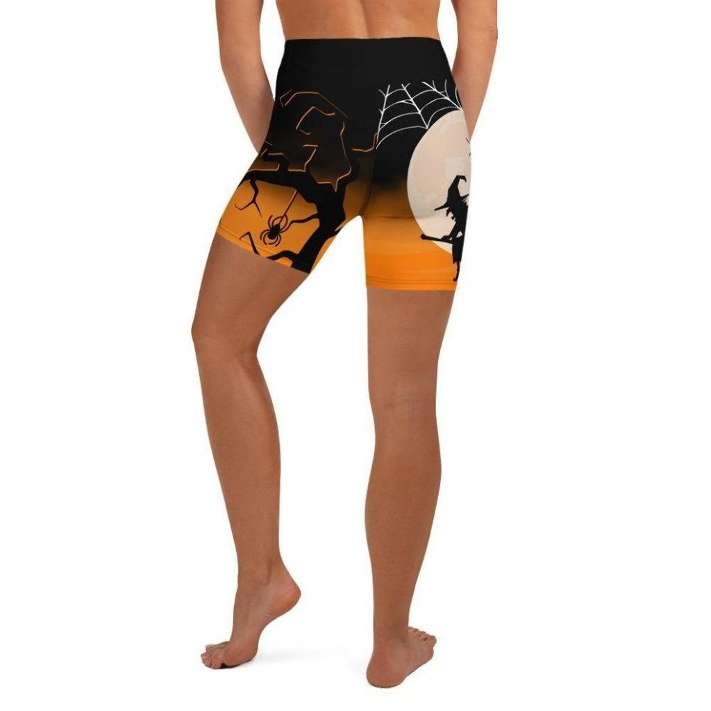 Halloween Night Yoga Shorts