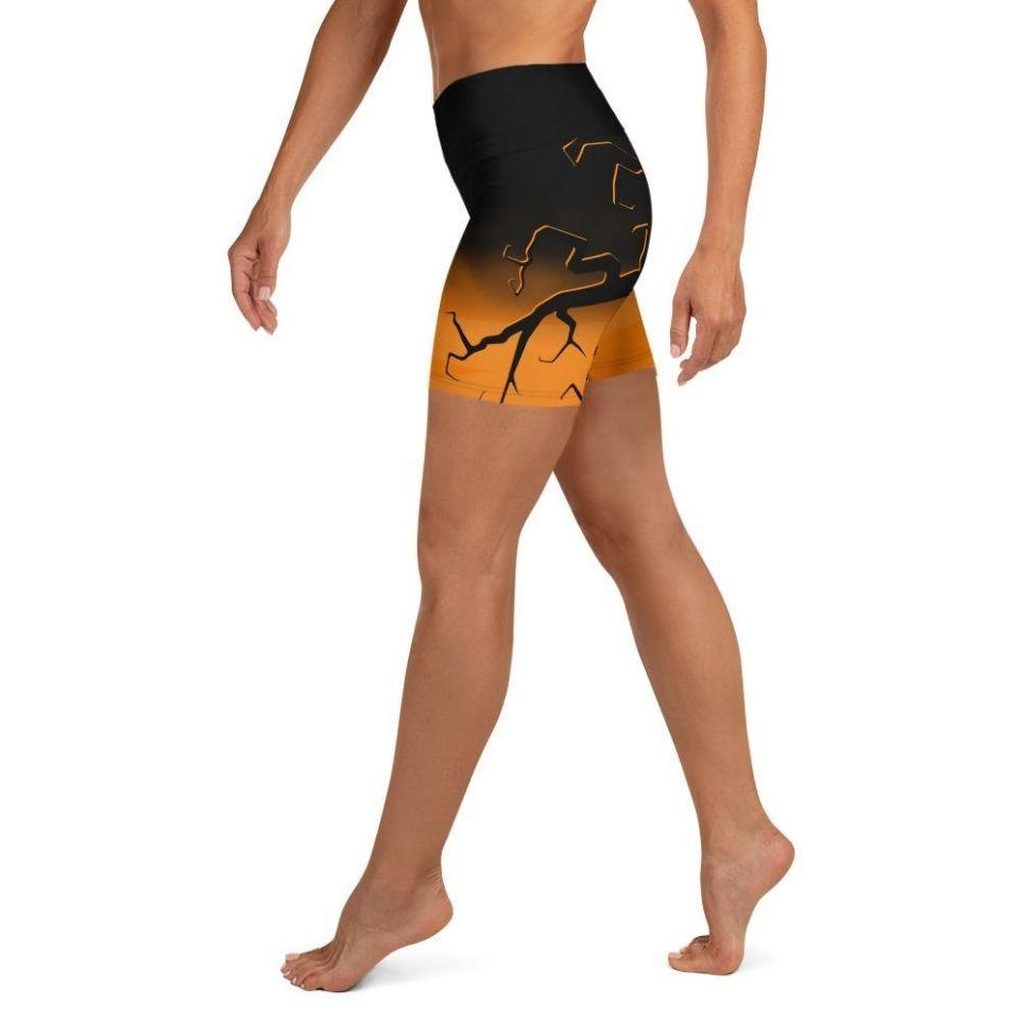 Halloween Night Yoga Shorts