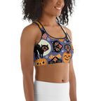 Halloween Print Sports Bra