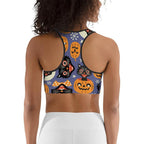 Halloween Print Sports Bra