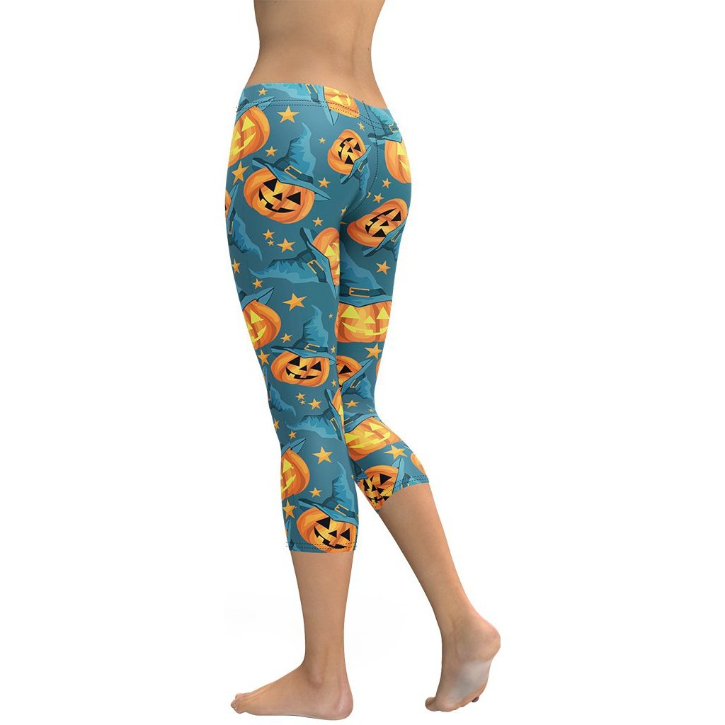 Halloween Pumpkin Capris