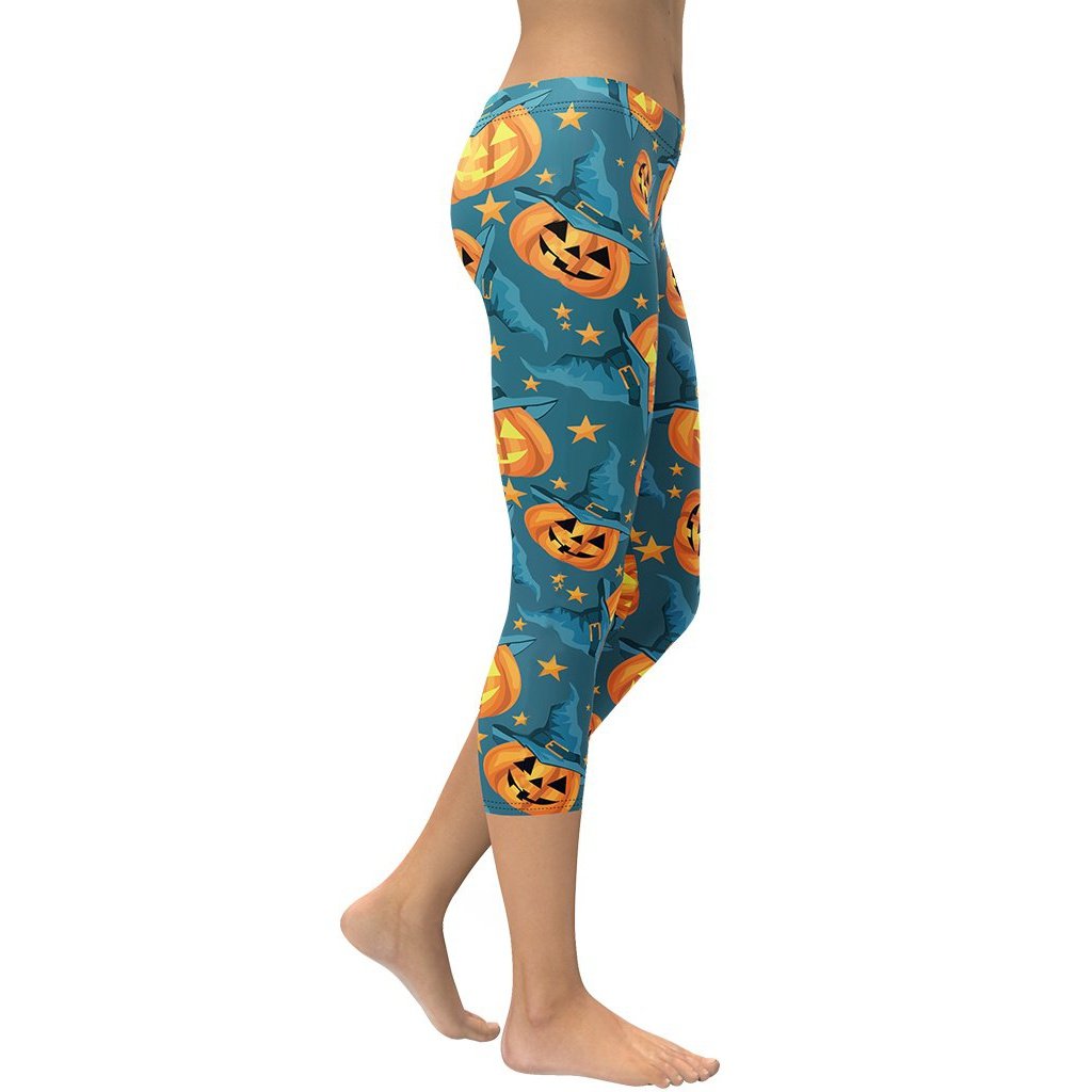 Halloween Pumpkin Capris