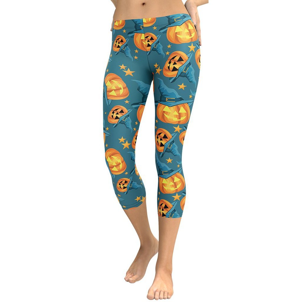 Halloween Pumpkin Capris