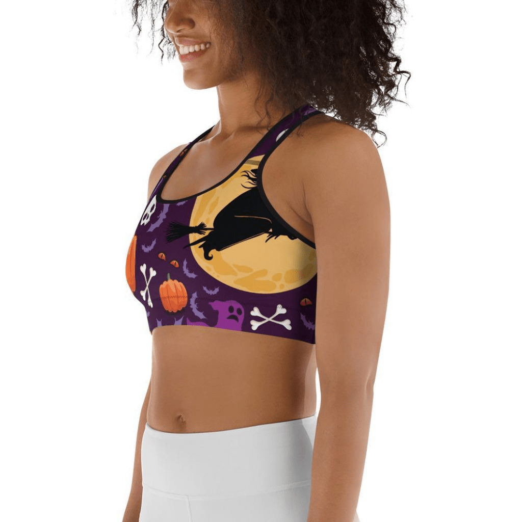 Halloween Witch Sports Bra