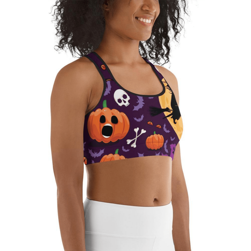 Halloween Witch Sports Bra