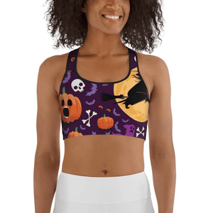 Halloween Witch Sports Bra